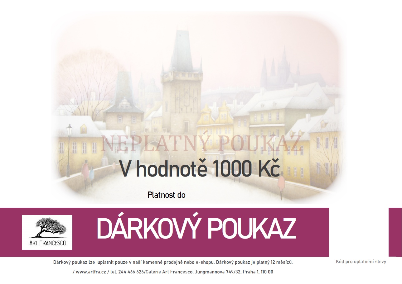 Dárkový poukaz v hodnotě 1000 Kč