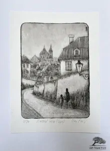Grafický list Vlašská ulice