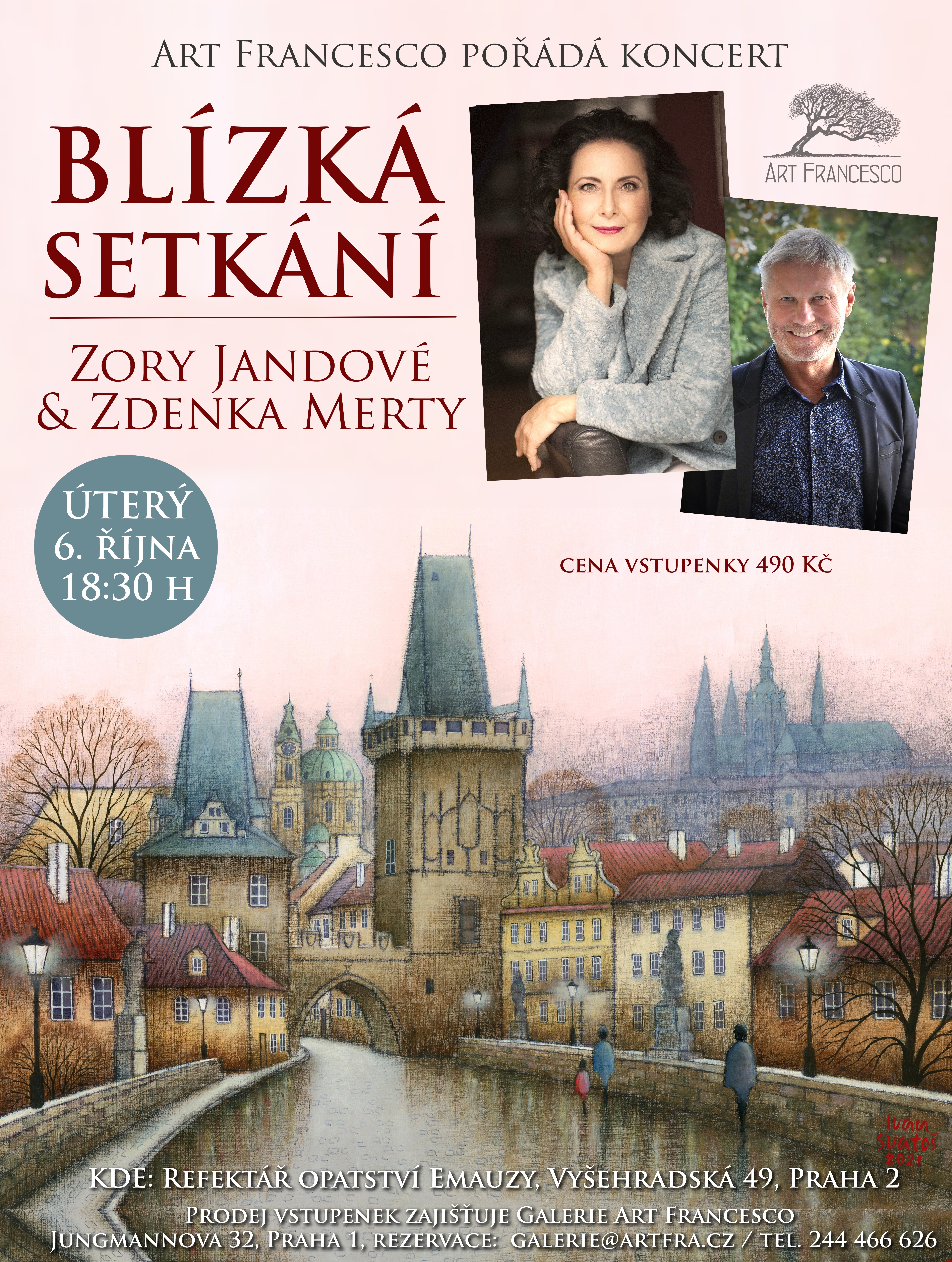 Vstupenka koncert BLÍZKÁ SETKÁNÍ Zory Jandové a Zdenka Merty